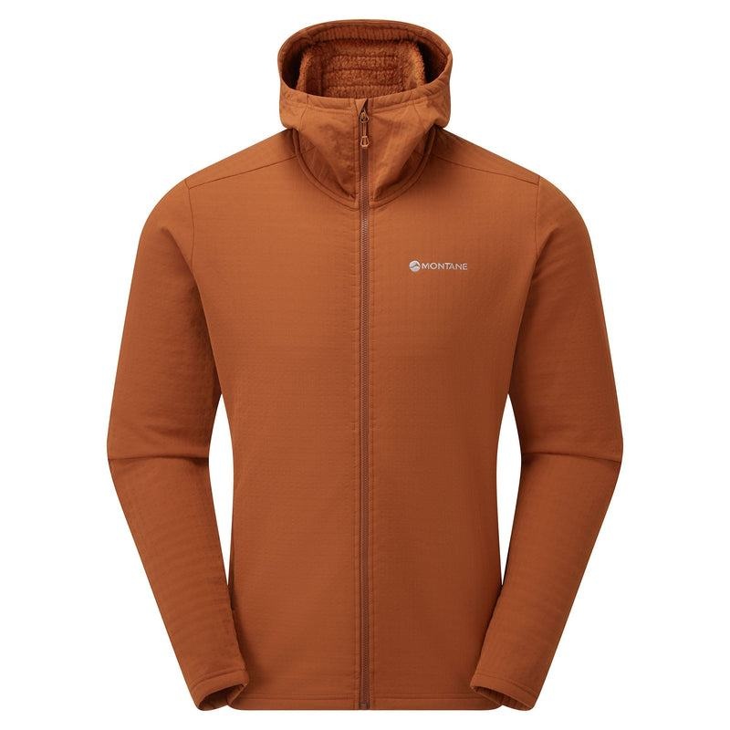 Dark Orange Montane Protium XT Hooded Men\'s Fleece Jackets | PCA8744TP