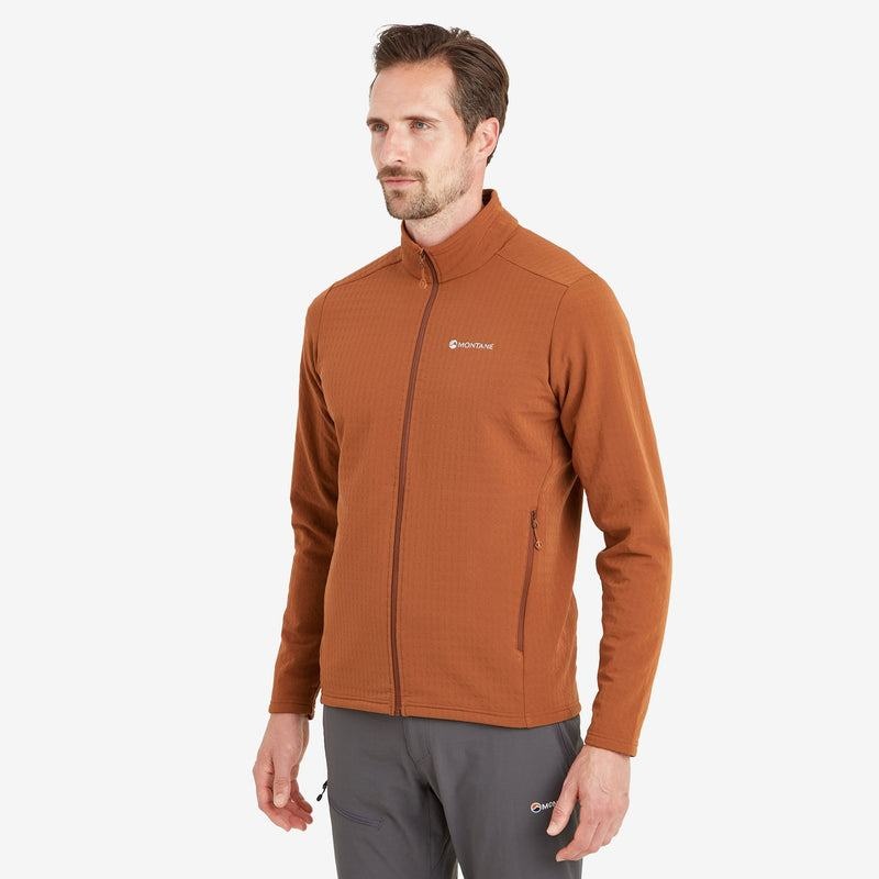 Dark Orange Montane Protium XT Men's Fleece Jackets | XNS7343VQ