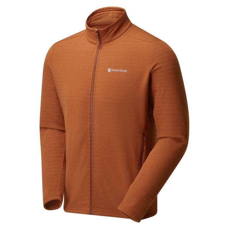 Dark Orange Montane Protium XT Men's Fleece Jackets | XNS7343VQ