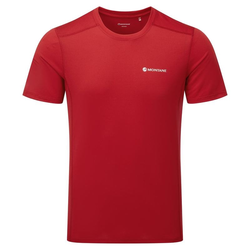 Dark Red Montane Dart Lite Men\'s T Shirts | QEJ7939DM