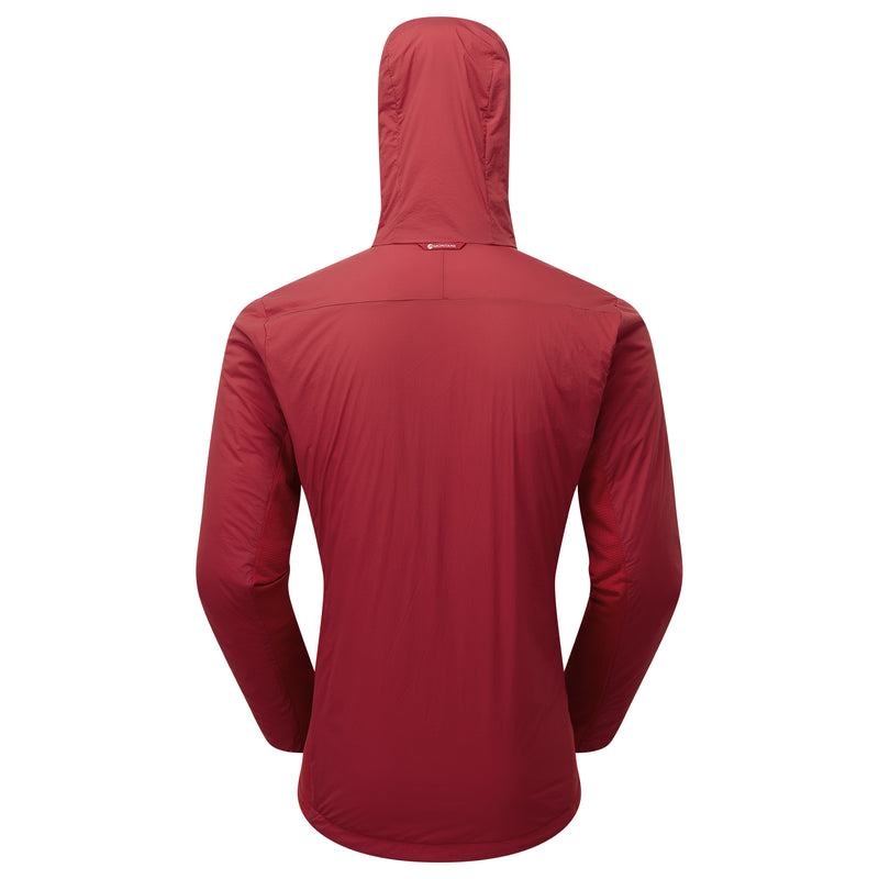 Dark Red Montane Fireball Lite Hooded Men's Insulated Jackets | DST429WT