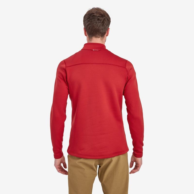 Dark Red Montane Fury Zip Pull-On Men's Fleece | IOW4572NE