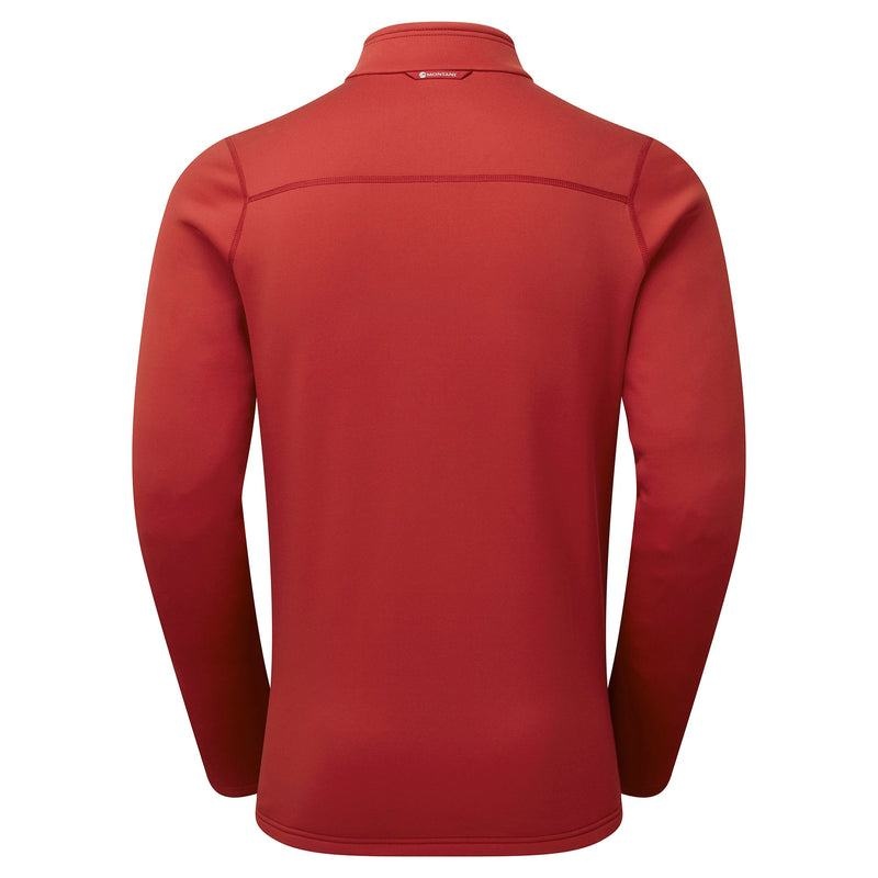 Dark Red Montane Fury Zip Pull-On Men's Fleece | IOW4572NE