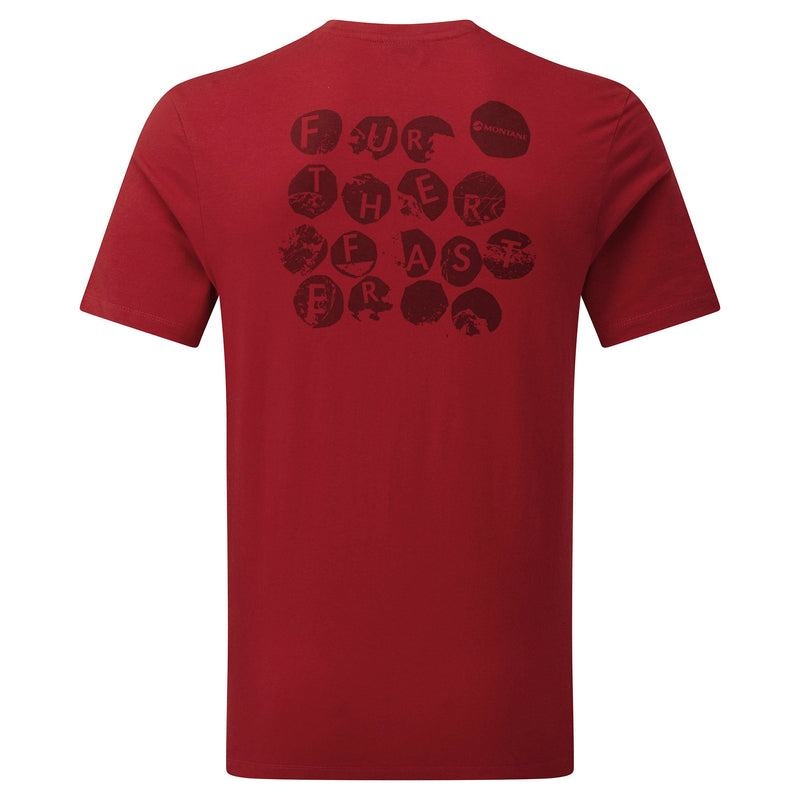 Dark Red Montane Transpose Men's T Shirts | EEI3471EH