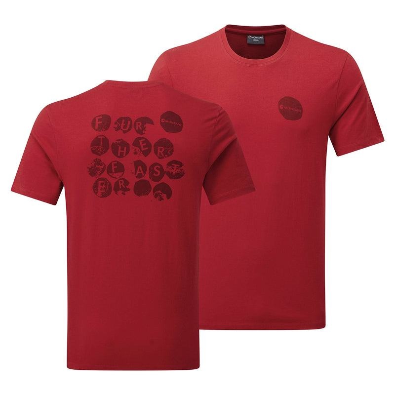 Dark Red Montane Transpose Men's T Shirts | EEI3471EH