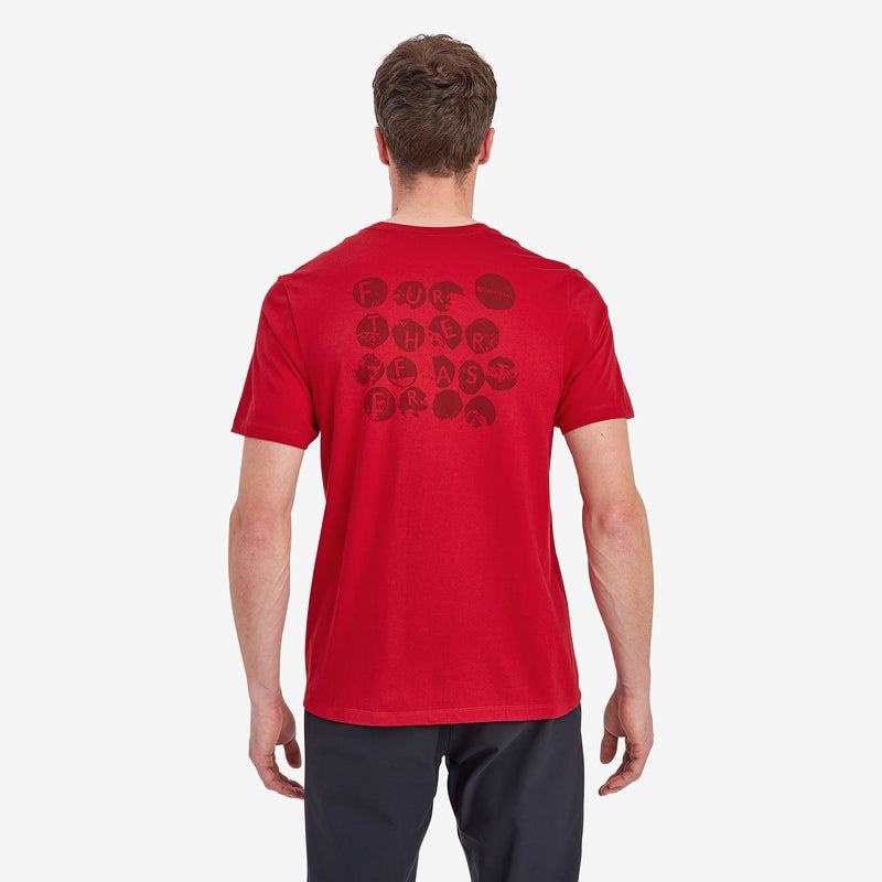 Dark Red Montane Transpose Men's T Shirts | EEI3471EH