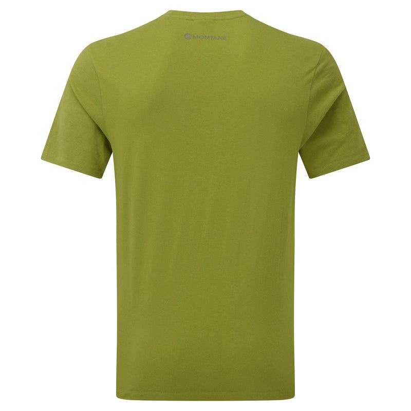 Green Montane Abstract Mountain Men's T Shirts | FKS6039VP