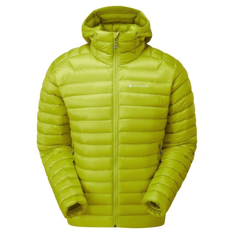 Green Montane Anti-Freeze Hooded Men\'s Down Jackets | RCG291DL