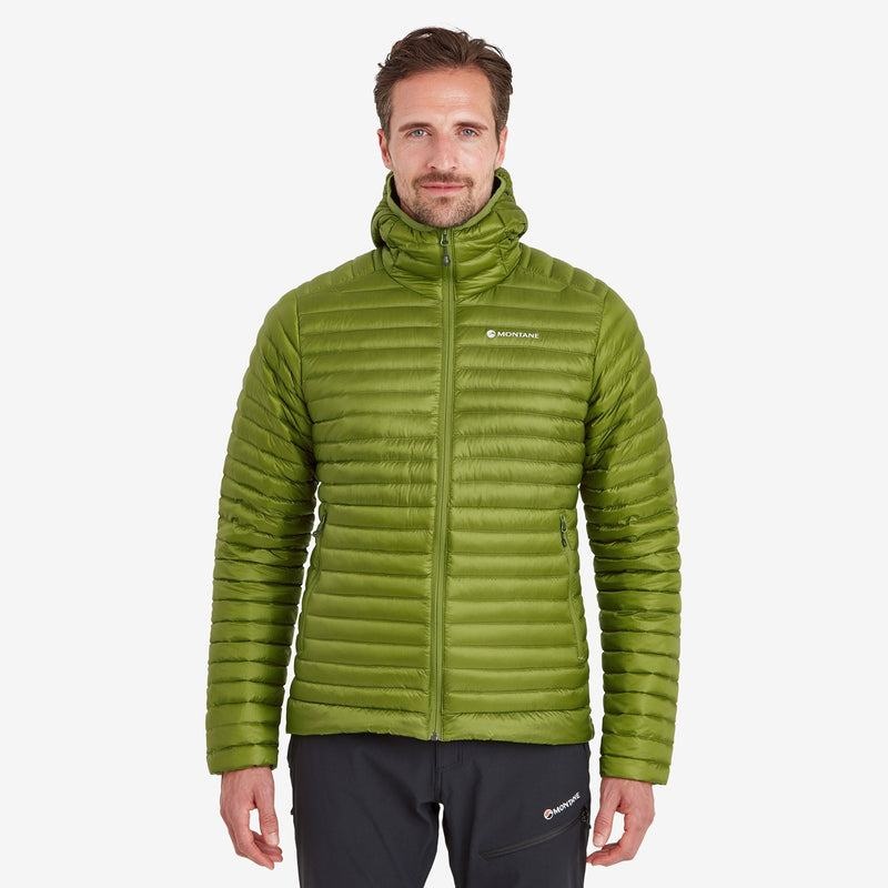 Green Montane Anti-Freeze Lite Hooded Men's Down Jackets | RFM8536IC