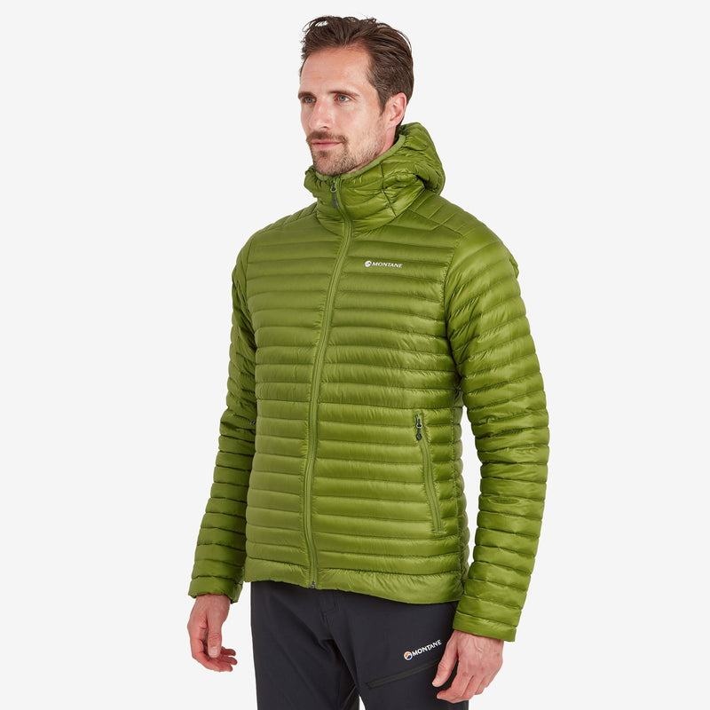 Green Montane Anti-Freeze Lite Hooded Men's Down Jackets | RFM8536IC