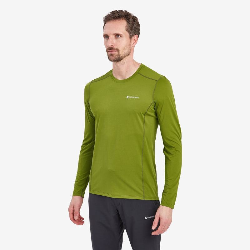 Green Montane Dart Lite Long Sleeve Men's T Shirts | MLW2976HF