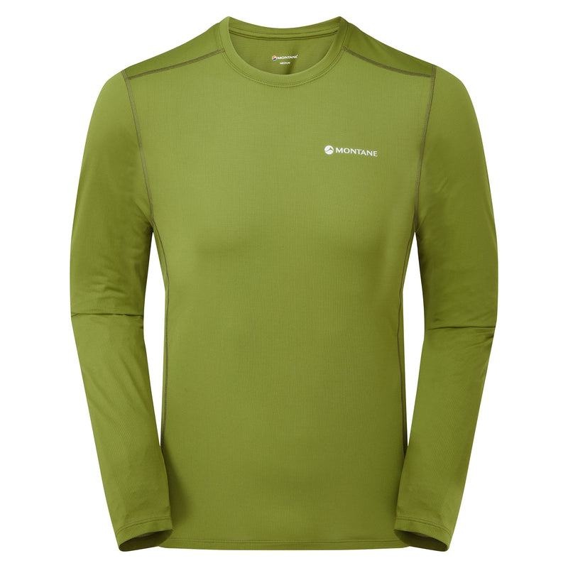 Green Montane Dart Lite Long Sleeve Men\'s T Shirts | MLW2976HF