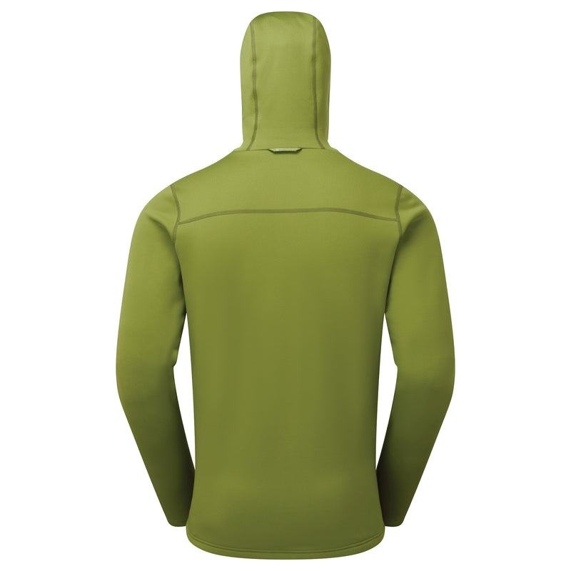 Green Montane Fury Hooded Men's Fleece Jackets | VNM117VQ