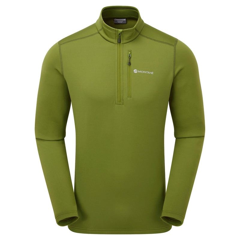 Green Montane Fury Zip Pull-On Men\'s Fleece | IMY414QY