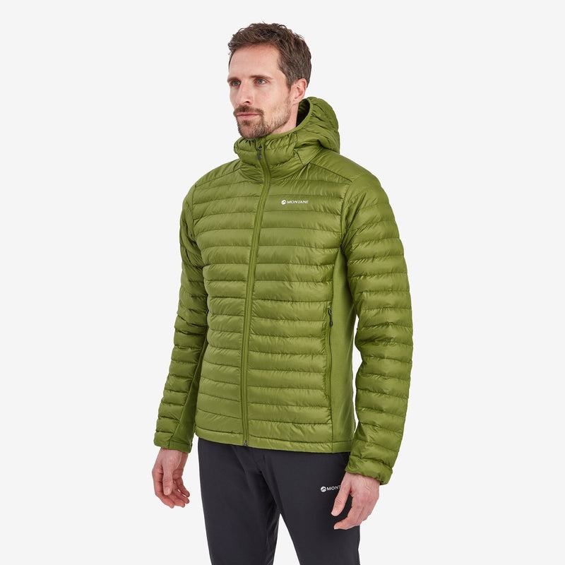 Green Montane Icarus Lite Hooded Men's Jackets | EBH4869BL