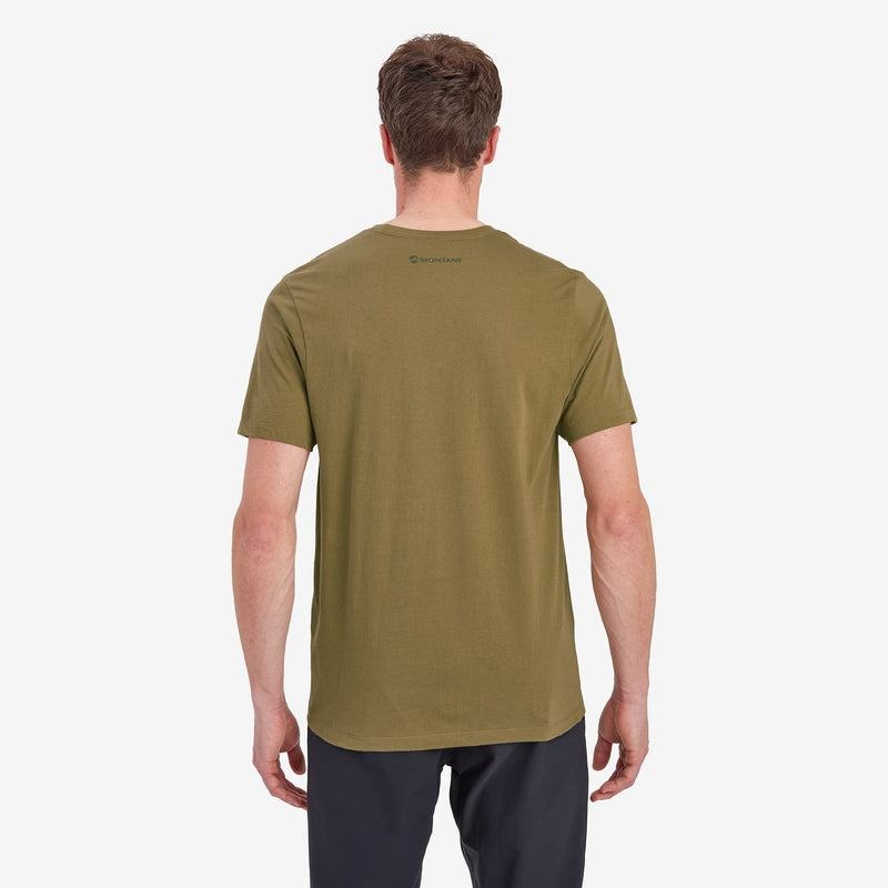 Green Montane Mono Logo Men's T Shirts | QAQ2080MU