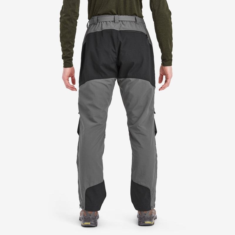 Grey Black Montane Terra Men's Pants | HNF481UY