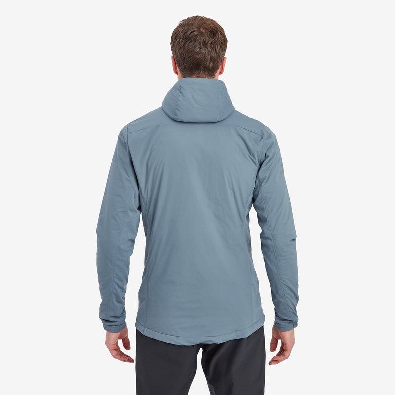 Grey Blue Montane Fireball Lite Hooded Men's Insulated Jackets | BQF4650DC