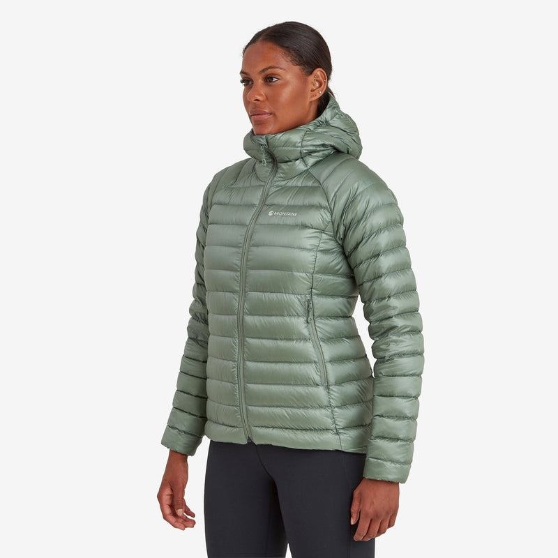 Grey Green Montane Anti-Freeze Hooded Women's Down Jackets | XBX2389XX