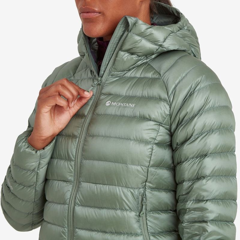 Grey Green Montane Anti-Freeze Hooded Women's Down Jackets | XBX2389XX