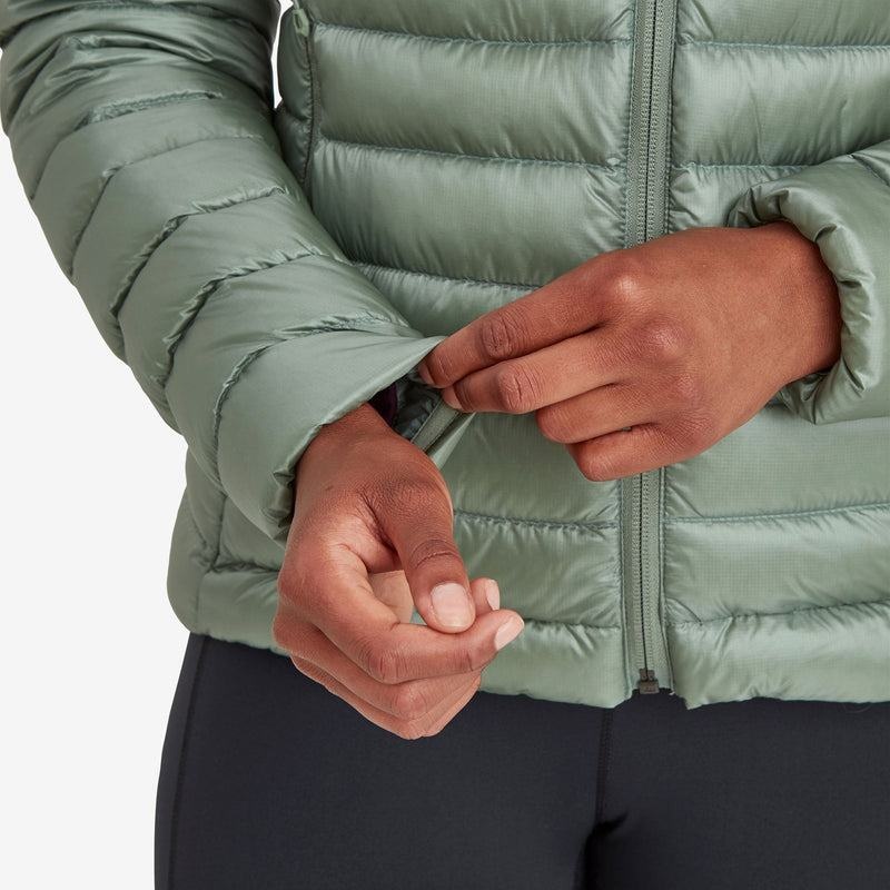 Grey Green Montane Anti-Freeze Hooded Women's Down Jackets | XBX2389XX