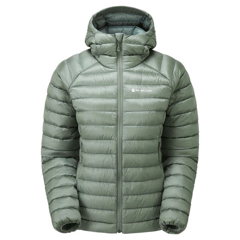 Grey Green Montane Anti-Freeze Hooded Women\'s Down Jackets | XBX2389XX