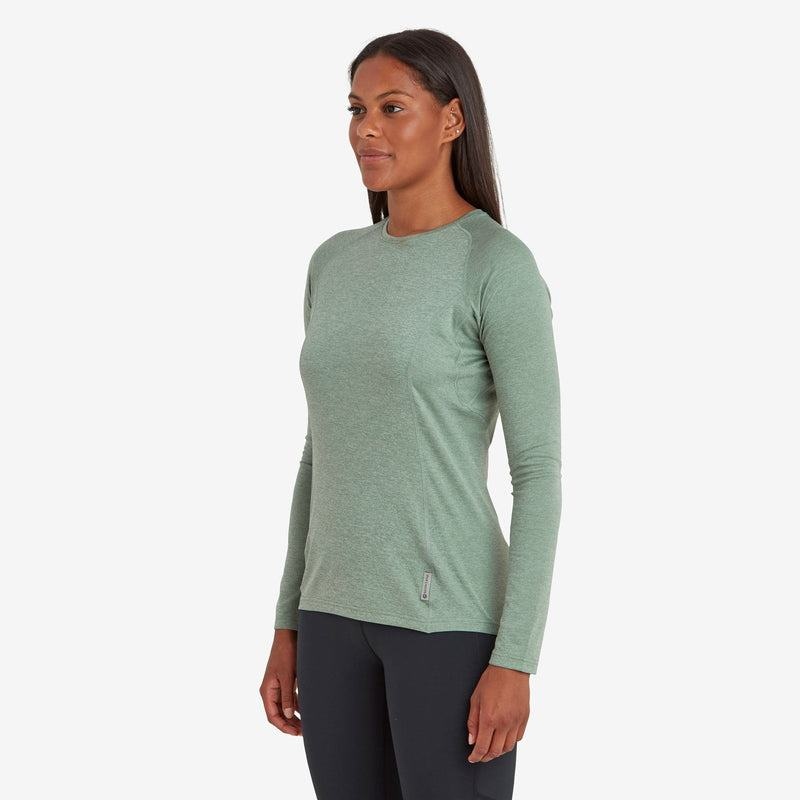 Grey Green Montane Dart Long Sleeve Women's T Shirts | JNA6410AT