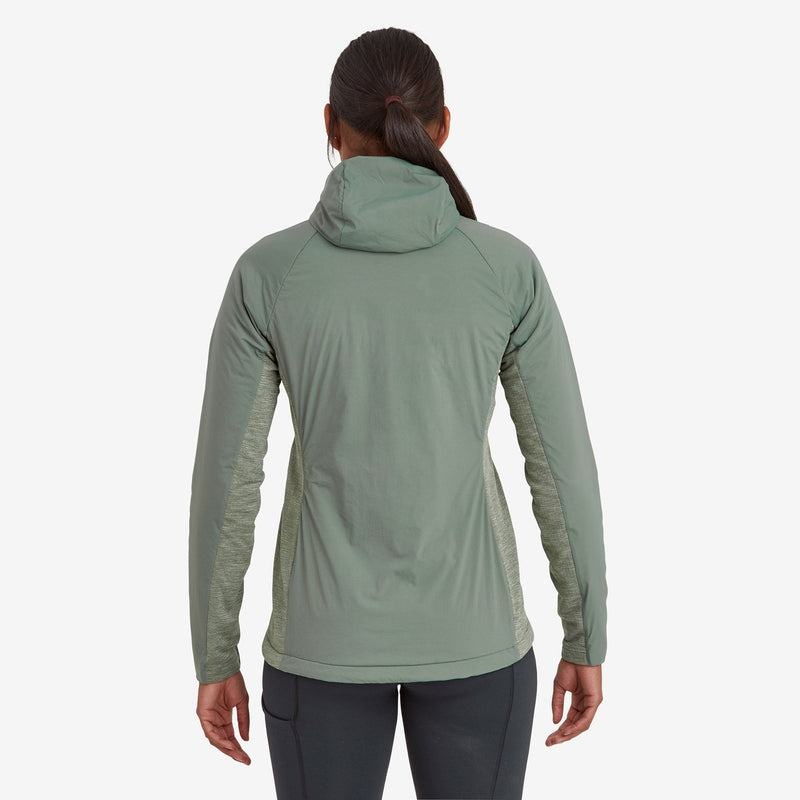 Grey Green Montane Fireball Lite Hooded Women's Insulated Jackets | MZG1075PL