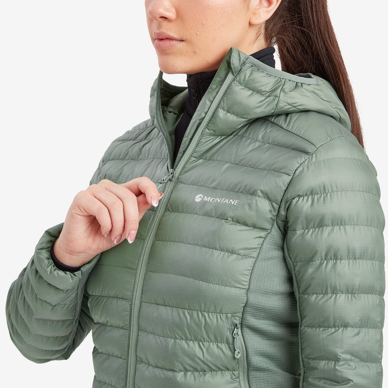 Grey Green Montane Icarus Lite Hooded Women's Jackets | TQB7680YN