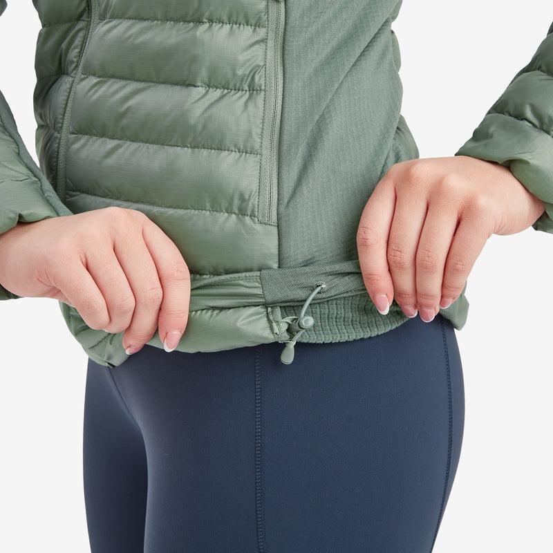 Grey Green Montane Icarus Lite Hooded Women's Jackets | TQB7680YN