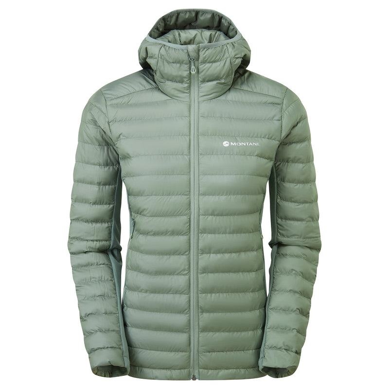 Grey Green Montane Icarus Lite Hooded Women\'s Jackets | TQB7680YN