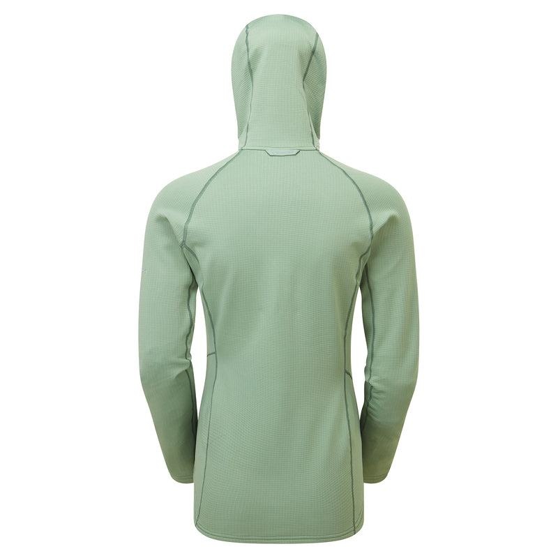 Grey Green Montane Protium Hooded Women's Fleece Jackets | HZD371FJ