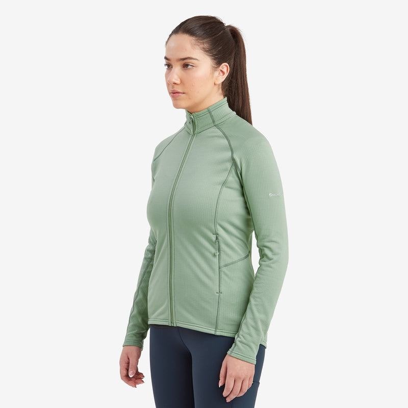 Grey Green Montane Protium Women's Fleece Jackets | TAD1447QC