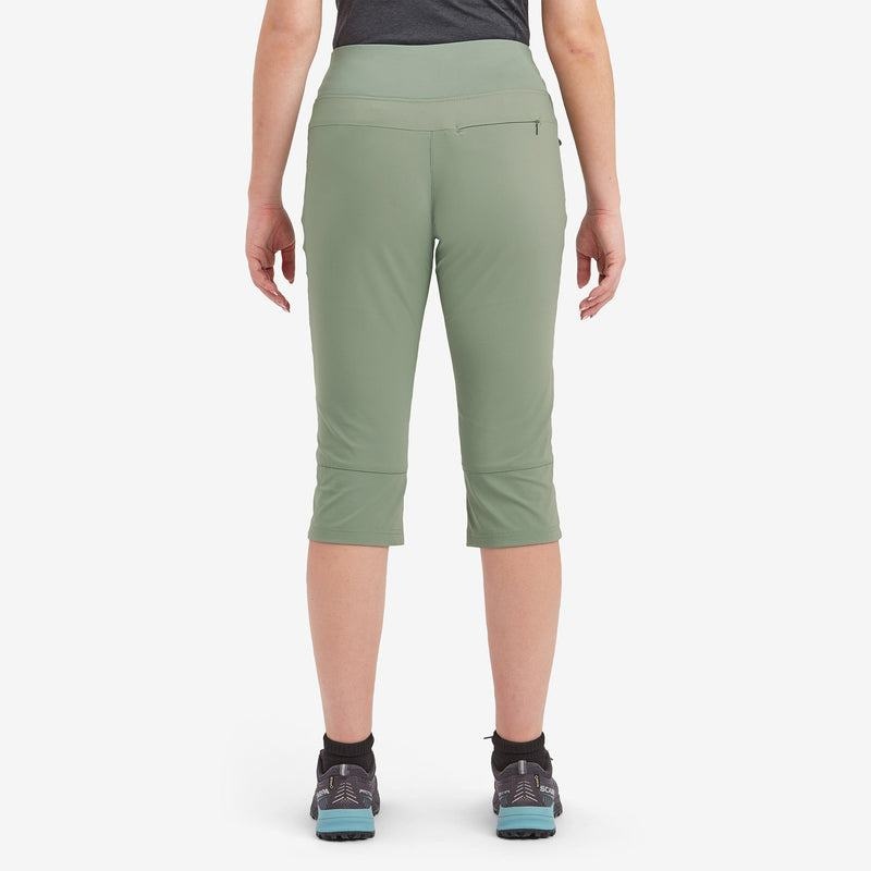 Grey Green Montane Tucana Lite Stretch Capri 3/4 Women's Leggings | PKE7781GY