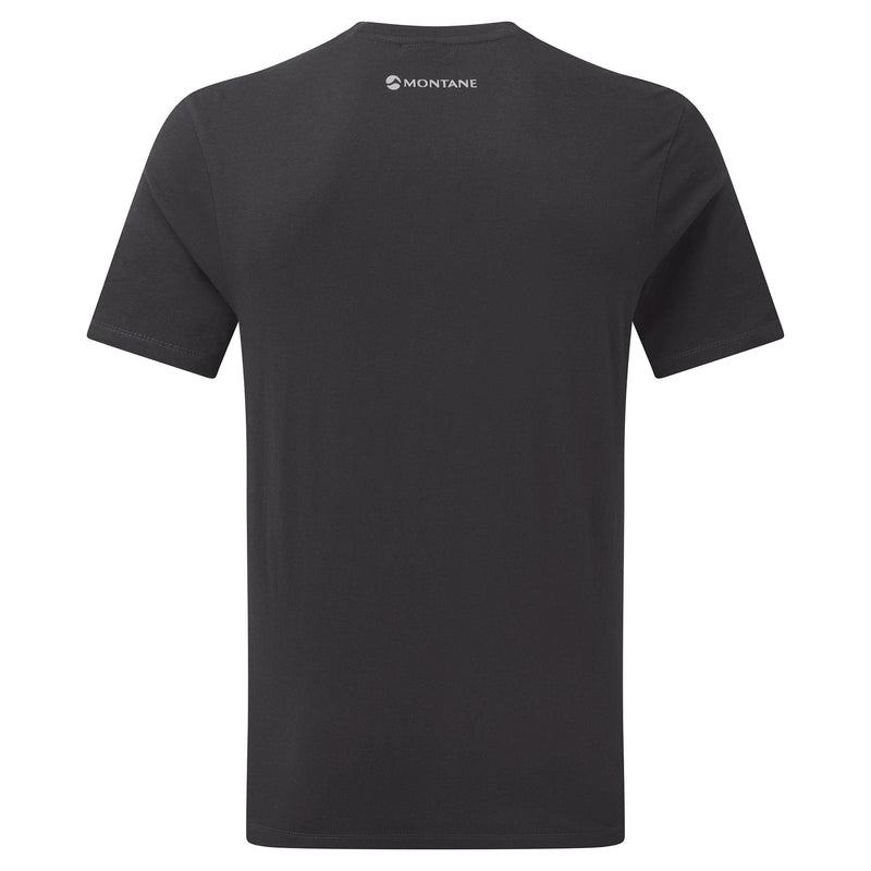 Grey Montane Abstract Mountain Men's T Shirts | LKG1435HZ