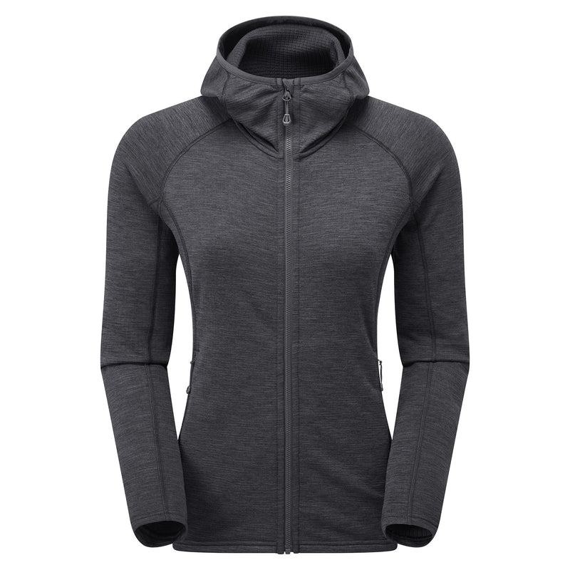 Grey Montane Protium Hooded Women\'s Fleece Jackets | NXT9946IB