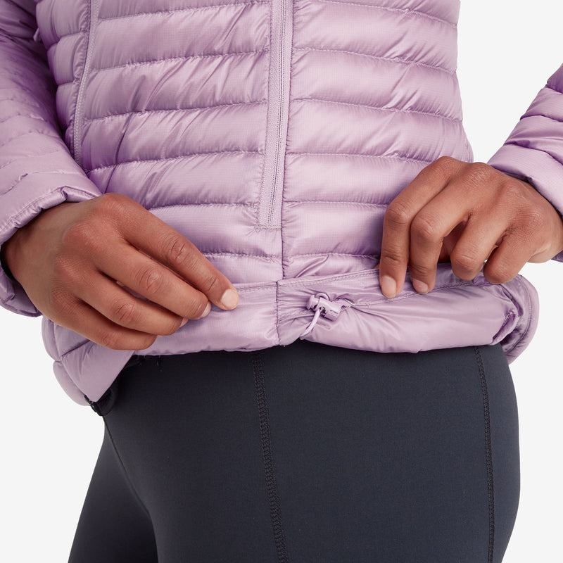 Grey Purple Montane Anti-Freeze Lite Hooded Women's Down Jackets | GDT931AJ