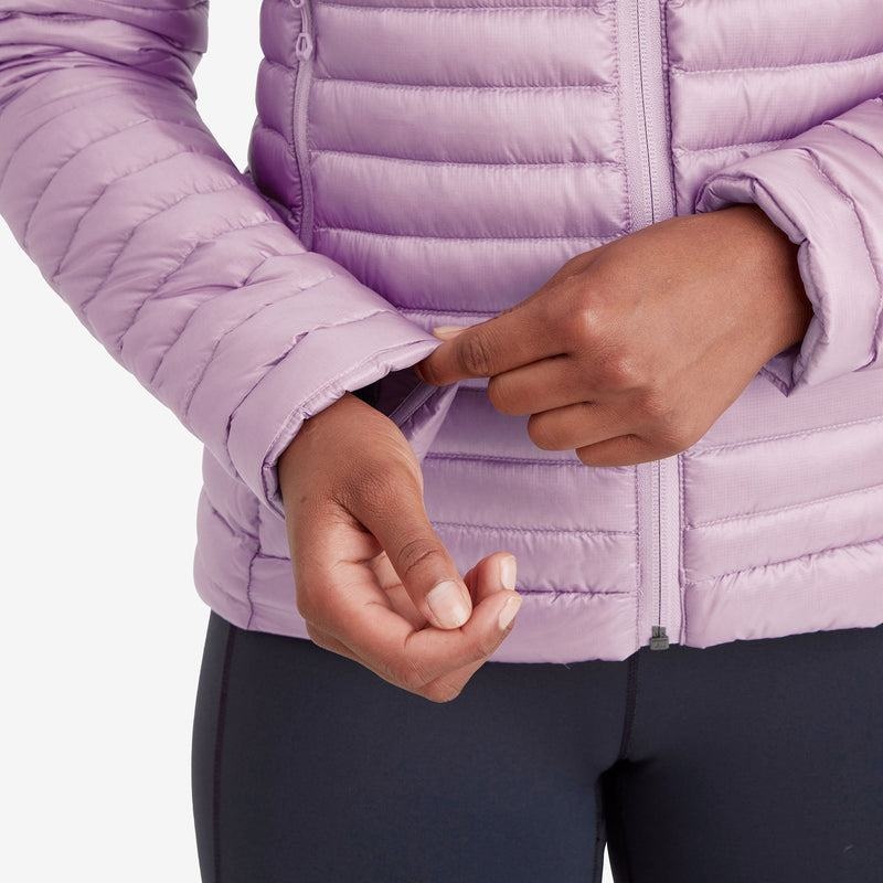 Grey Purple Montane Anti-Freeze Lite Hooded Women's Down Jackets | GDT931AJ