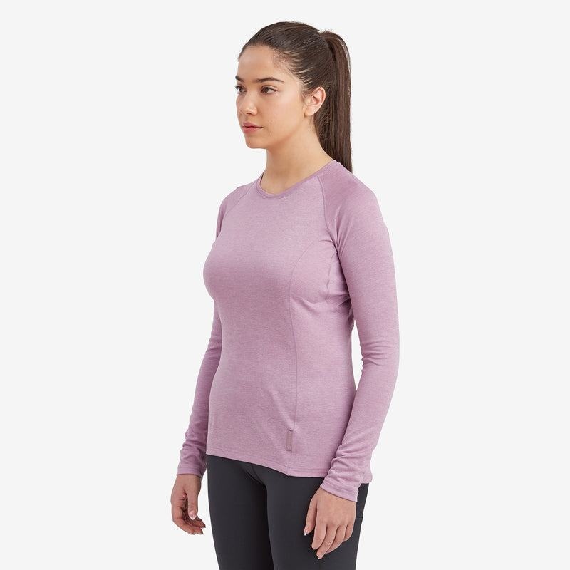 Grey Purple Montane Dart Long Sleeve Women's T Shirts | JCZ826ZE