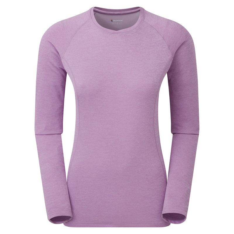 Grey Purple Montane Dart Long Sleeve Women\'s T Shirts | JCZ826ZE