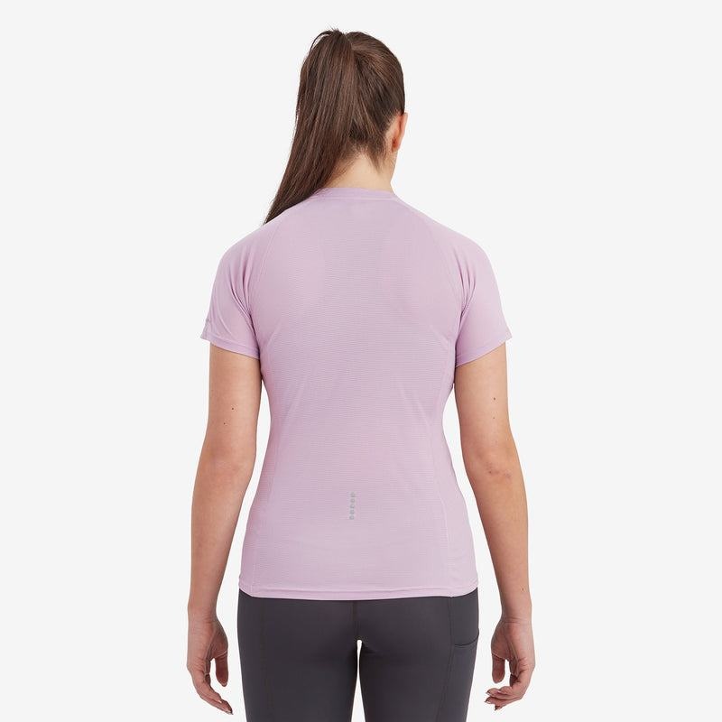 Grey Purple Montane Dart Nano Zip Women's T Shirts | OCI3062LF