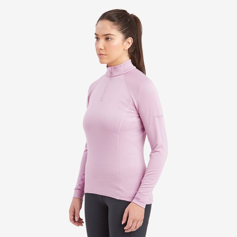 Grey Purple Montane Protium Lite Pull On Women's Fleece | BAZ9461BH