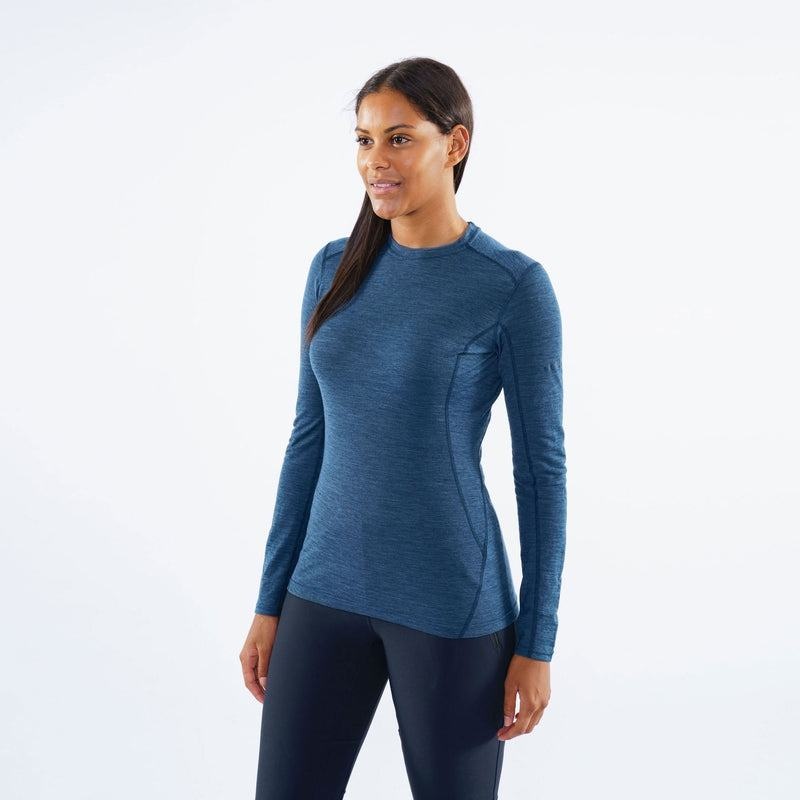 Navy Blue Montane Primino 140 Long Sleeve Women's T Shirts | NYL931GA