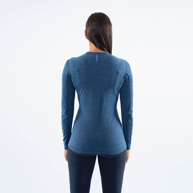 Navy Blue Montane Primino 140 Long Sleeve Women's T Shirts | NYL931GA