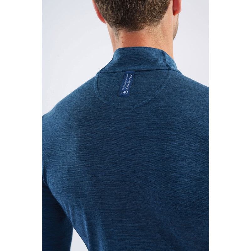 Navy Blue Montane Primino 140 Zip Neck Men's Base Layer Tops | KSK445FD