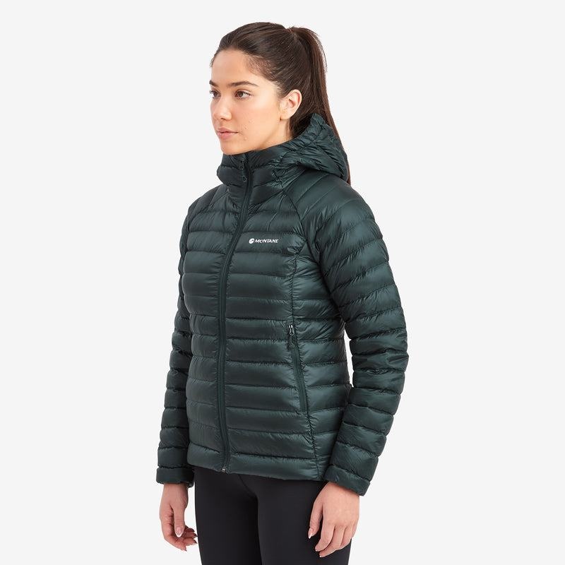 Olive Green Montane Anti-Freeze Hooded Women's Down Jackets | NNJ7762DD