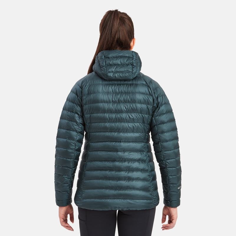 Olive Green Montane Anti-Freeze Hooded Women's Down Jackets | NNJ7762DD