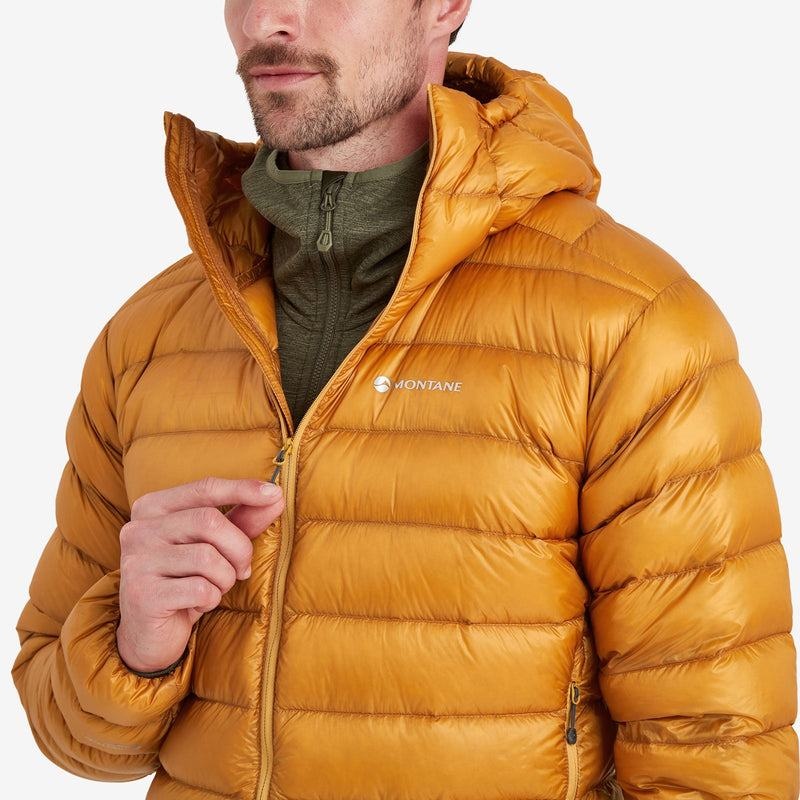 Orange Montane Alpine 850 Lite Hooded Men's Down Jackets | MLX1963KA