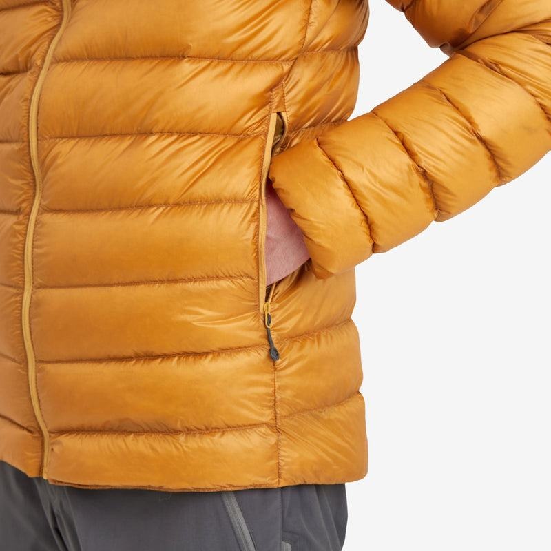 Orange Montane Alpine 850 Lite Hooded Men's Down Jackets | MLX1963KA