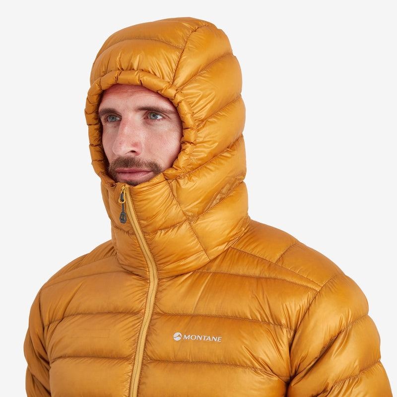 Orange Montane Alpine 850 Lite Hooded Men's Down Jackets | MLX1963KA